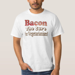 T-shirt Bacon végétarien