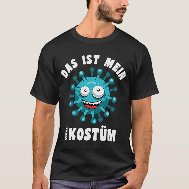 T-shirt Bactérie de virus drôle Costume de Bazille (Devant)