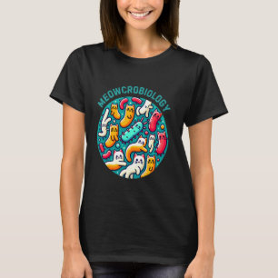T-shirt Bactéries de chats amusantes Méowcrobiologie Micro