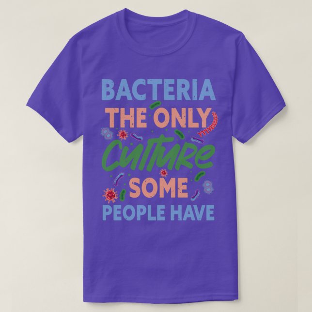 T-shirt Bactéries Microbiologie Biologie (Design devant)