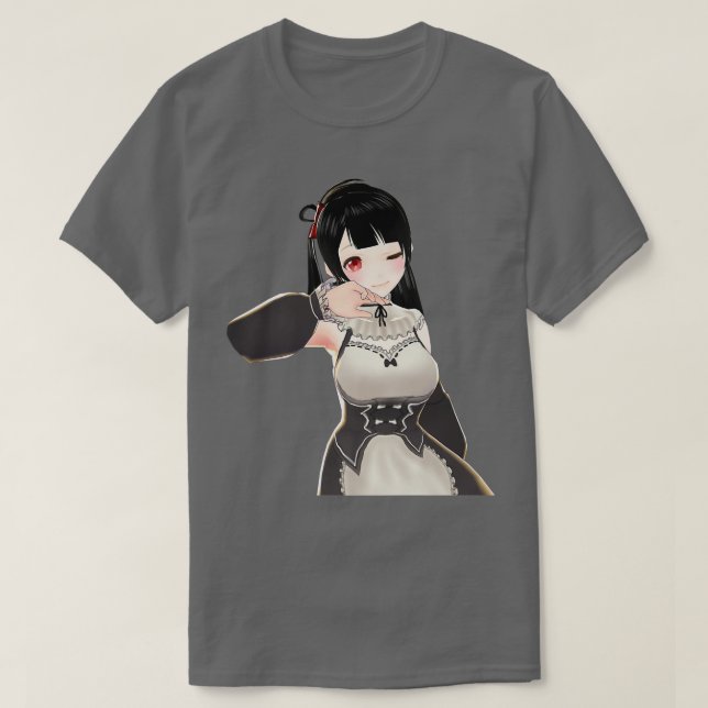 T-shirt Bad Anime Girl Japonaise Otaku Kawaii Vêtements An (Design devant)