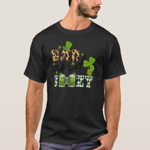 T-shirt Bad Et Boozy St Patrick's Day Leopard Motif Dri