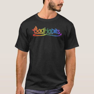 T-shirt Bad Habits Denver Rainbow Logo
