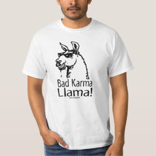 T-shirt bad_karma_llama_zazzle