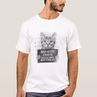 T-shirt BAD KITTY chatte chatte tasse abattu animal de com