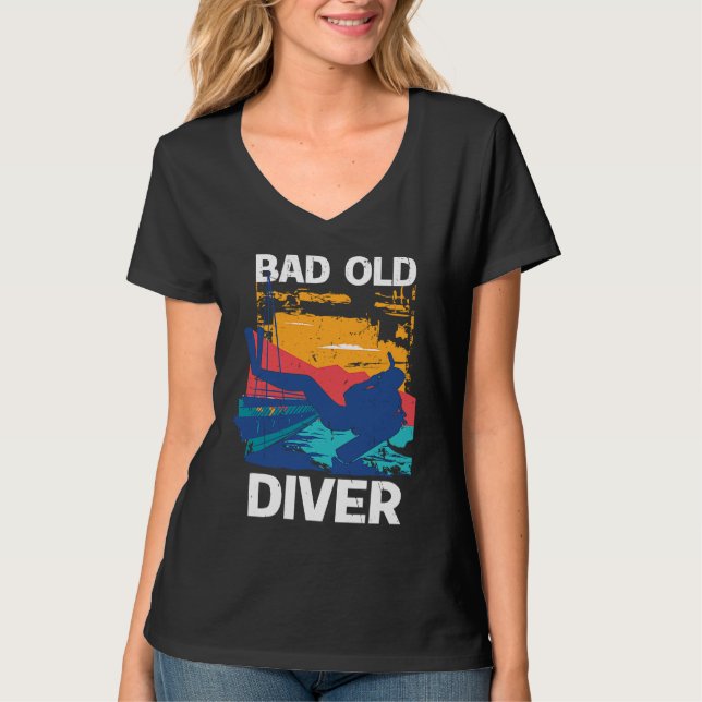 T-shirt Bad Old Diver  1 (Devant)