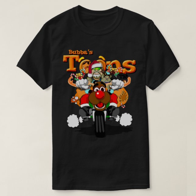T-shirt Bad Père Noël - Bubba Claus (Design devant)