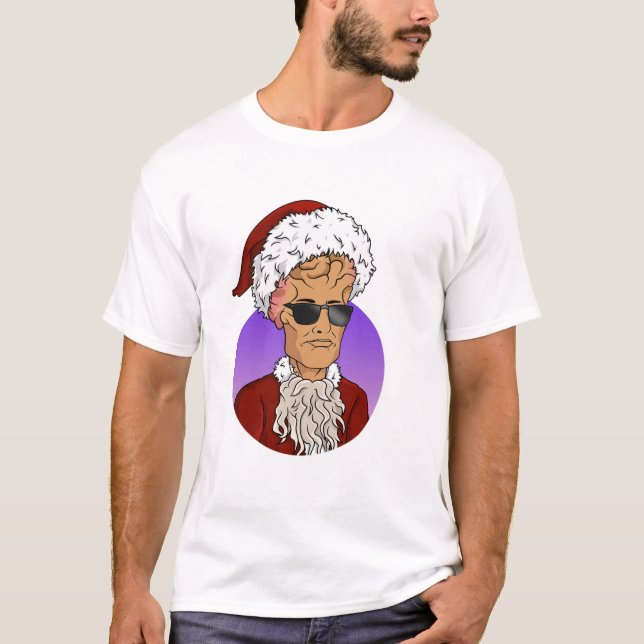 T-shirt Bad Santa NO SMOKING (Devant)
