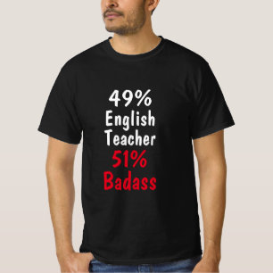 T-shirt Badass enseignant anglais