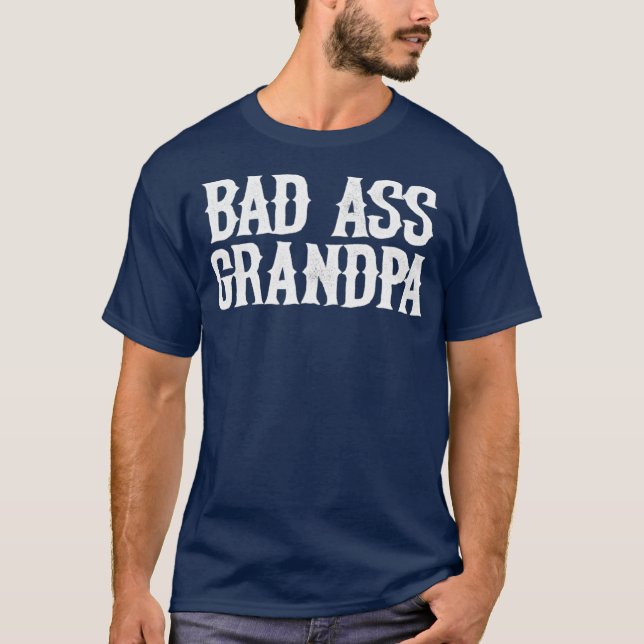 T-shirt Badass Grandpa (Devant)