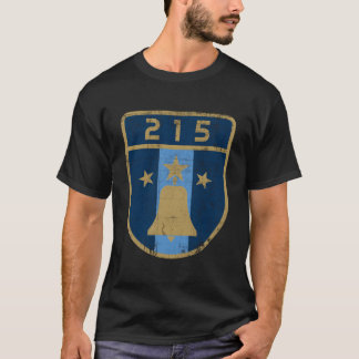 T-shirt Badge 215 étoiles de Philadelphie City