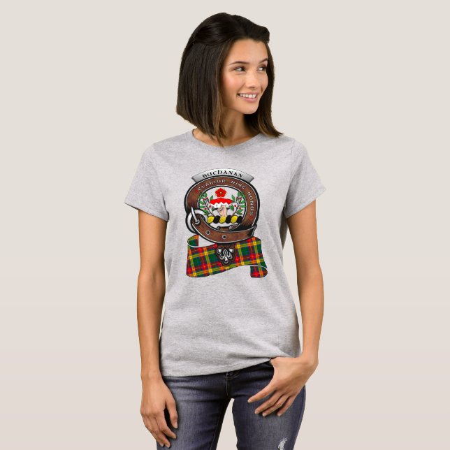 T-shirt Badge de clan Buchanan pour femmes (Devant entier)