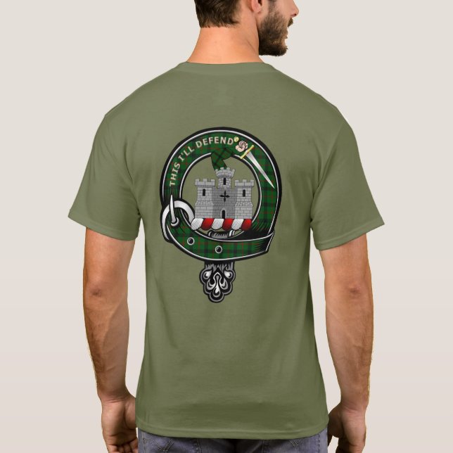 T-shirt Badge de clan Kincaid Tartan (Dos)
