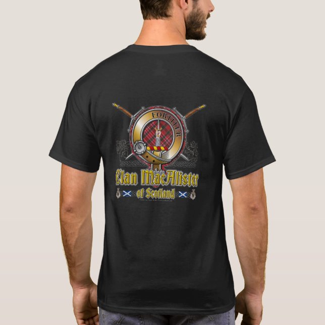 T-shirt Badge de clan MacAlister (Dos)