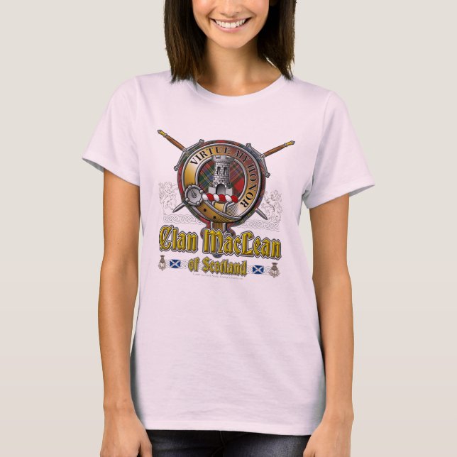 T-shirt Badge de clan MacLean (Devant)