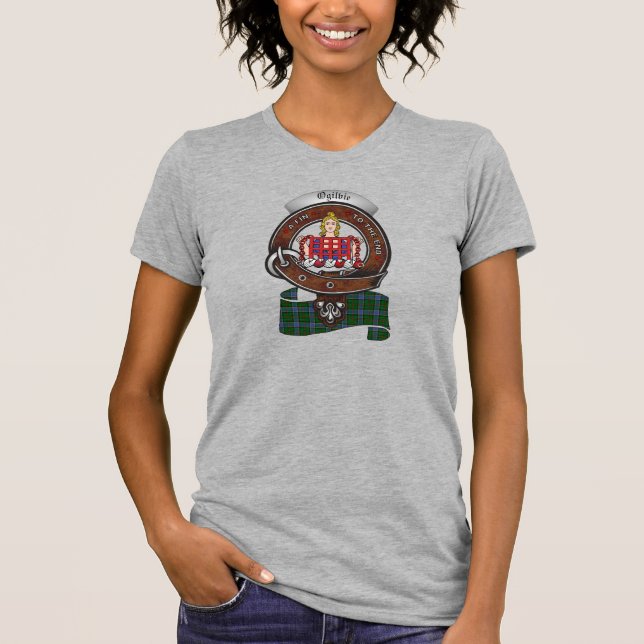 T-shirt Badge de clan Ogilvie/Ogilvy pour femmes (Devant)