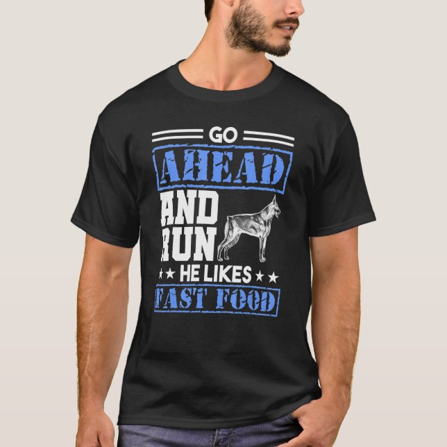 T-shirt Badge D'Officier De Police Allez-Y Et Courez Il Ai (Devant)