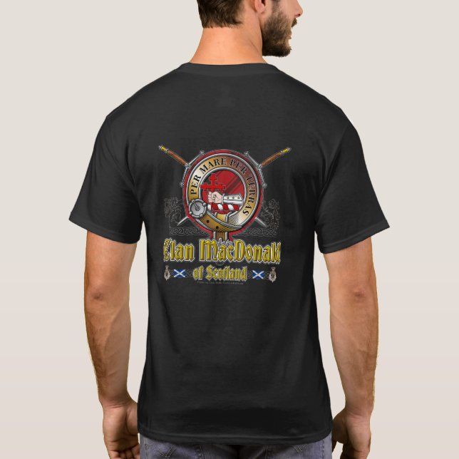 T-shirt Badge du clan MacDonald Sleat (Dos)