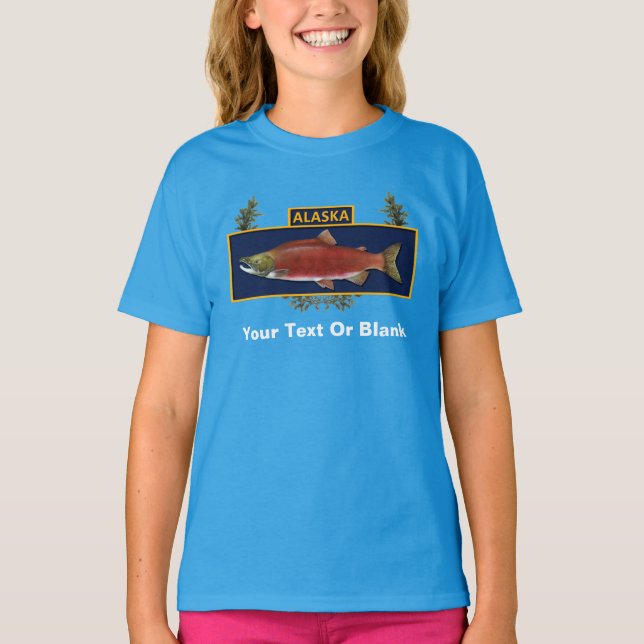 T-shirt Badge du pêcheur de combat de l'Alaska (Devant)
