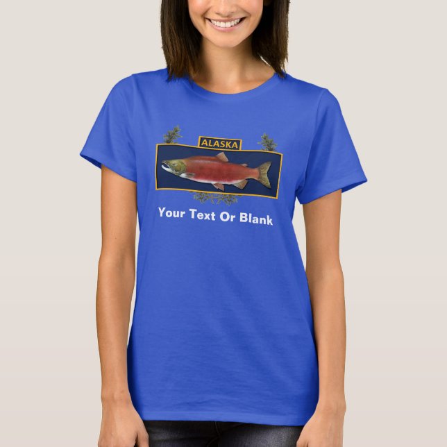 T-shirt Badge du pêcheur de combat de l'Alaska (Devant)