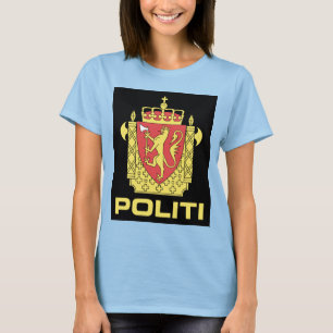 T-shirt Badge la police norvégienne, Norvège