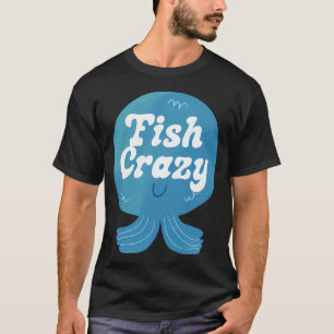 T-shirt Badge Poisson Fou