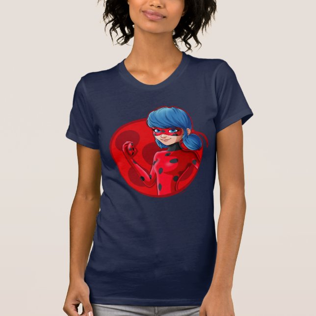 T-shirt Badge rouge Ladybug (Devant)