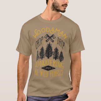 T-shirt Badge vintage Woodsman