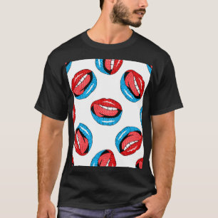 T-shirt Badges de patchs de dessin : Retro Pop