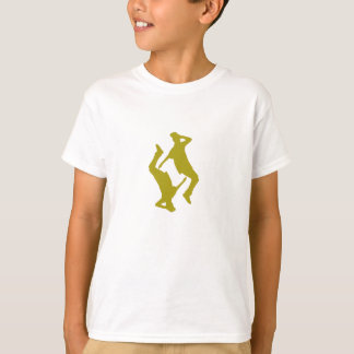 T-shirt badine la chemise de gilet de cuir