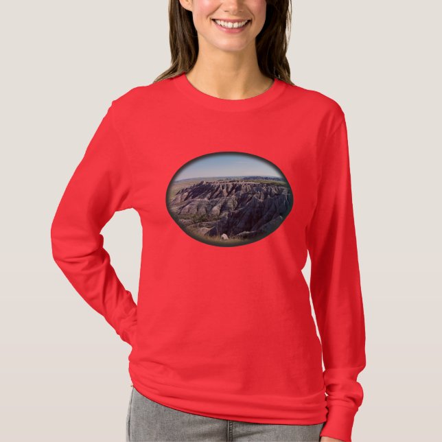 T-shirt Badlands, Dakota du Sud (Devant)