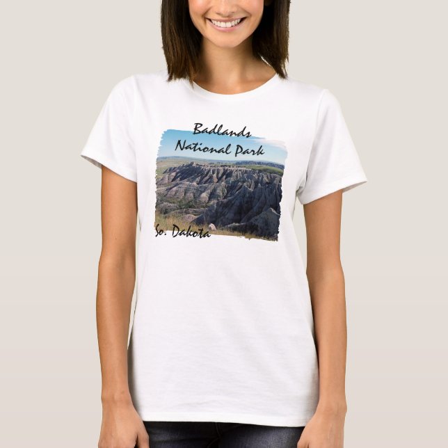 T-shirt Badlands, Dakota du Sud (Devant)