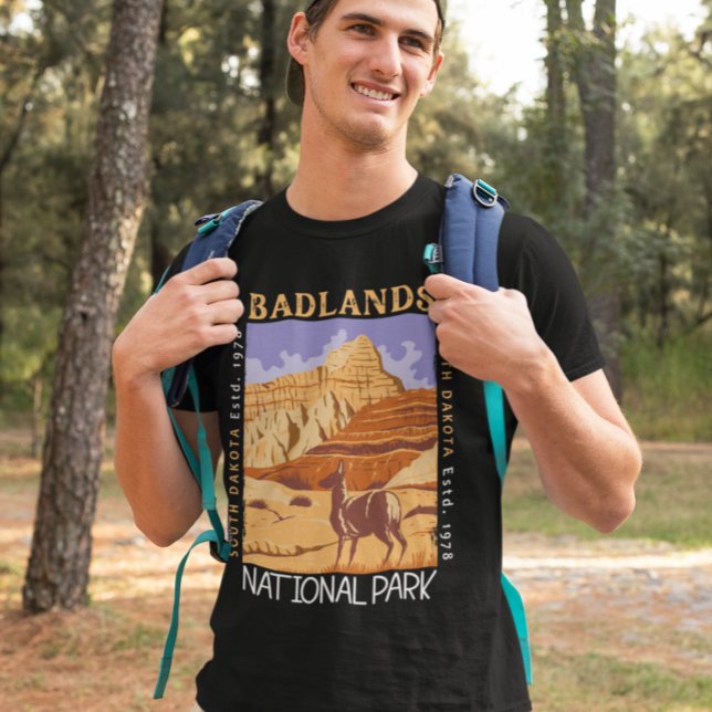 T-shirt Badlands National Park South Dakota Distants (Créateur téléchargé)