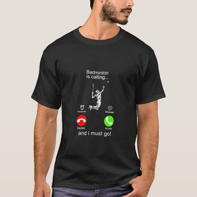 T-shirt Badminton Appelle (Devant)