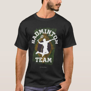 T-shirt Badminton Brésil Jeux de réseau Joueur de badminto