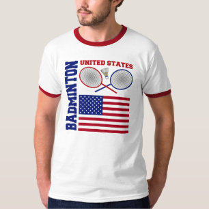 T-shirt Badminton des Etats-Unis