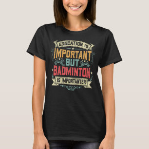 T-shirt Badminton Design Homme Femmes Enfants Badminton Jo
