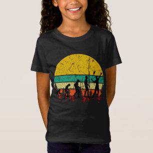 T-Shirt Badminton Evolution Retro Joueur Badminton