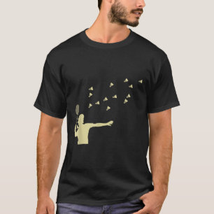 T-shirt Badminton Girl Shuttle Woman Girl Shuttle Racket
