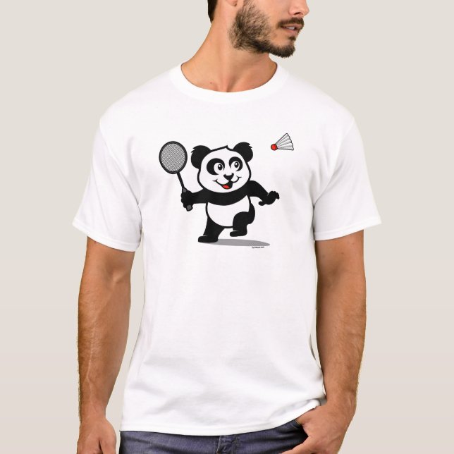 T-shirt Badminton Panda (Devant)