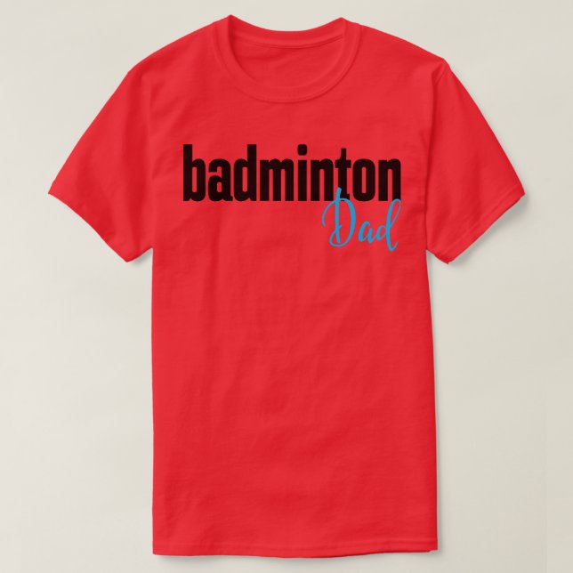 T-shirt Badminton Papa (Design devant)