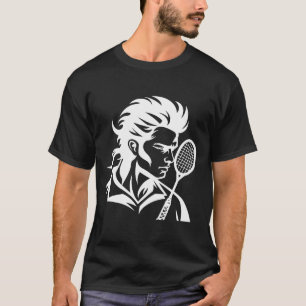 T-shirt Badminton Player Racket Sports Navette