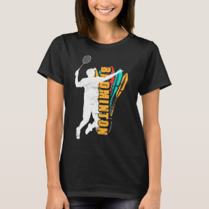 T-shirt Badminton Player Shuttle Racket Badminton