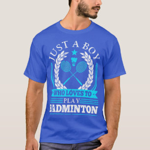 T-shirt Badminton Shuttlecocks garçons Badminton