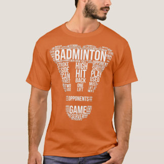 T-shirt Badminton Terme Cloud Badminton Cadeau Badminton
