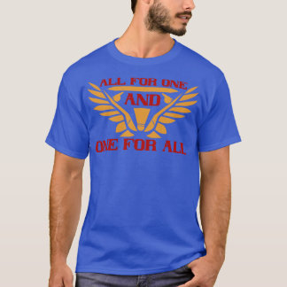 T-shirt Badminton Tout pour un et un pour tous
