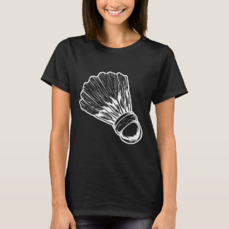 T-shirt Badmintonist Volant de badminton Sketch