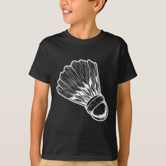 T-shirt Badmintonist Volant de badminton Sketch