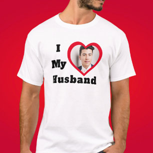 T-shirt Bae Personnalisé Photo Personnalisée J'aime Mon Ma