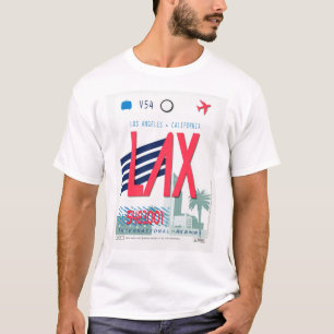 T-Shirt Bagages Aéroport de Los Angeles